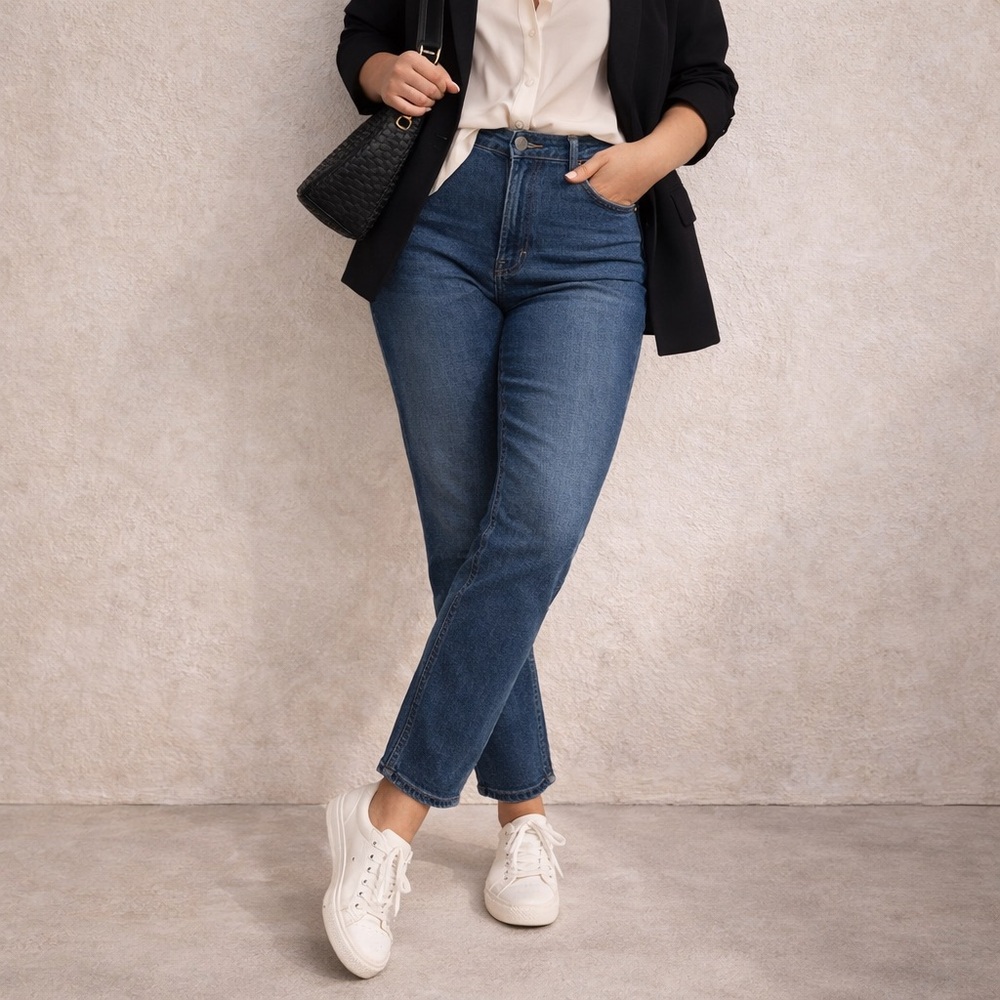 Everlane High Rise Cigarette Jeans 27 | Slim Straight Minimal Denim | Capsule Wa